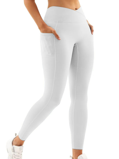 New Women's High Waist Hip Pocket Yoga Pants