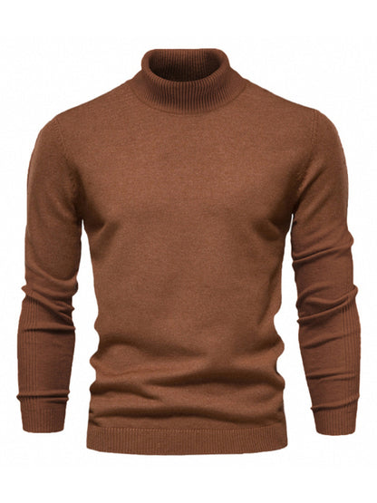 Turtleneck Men's Pullover Sweater Casual Knitwear