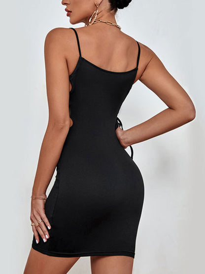 Pure Desire Sexy Sling Dress Black Sleeveless Dress