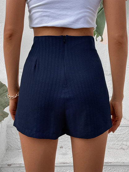 New casual elegant women's fashion solid color short skirt